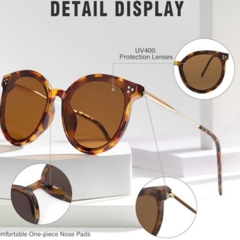 Dollger Classic Round / Cateye Sunglasses for Men or Women Retro Shades UV400‎